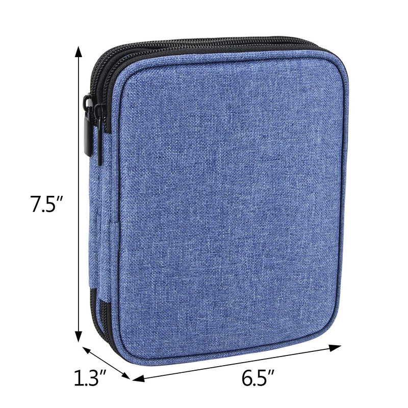 Teamoy Organizer Case for Interchangeable Circular Knitting Needles, Crochet Hooks and Knitting Accessories, Keep All in One Place and Easy to Carry, Blue (No Accessories Included) Small - NewNest Australia