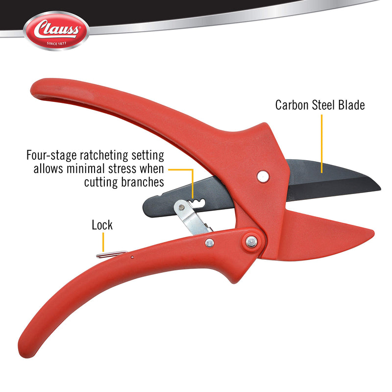 Clauss 7-Inch Ratchet-Action Pruner 20083 - NewNest Australia