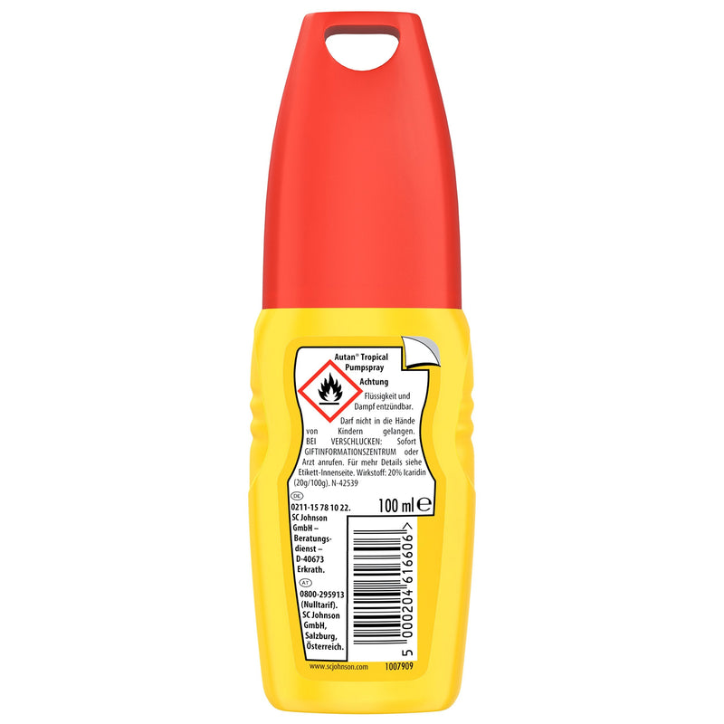 Autan Tropical, mosquito repellent, pump spray, pack of 1 (1 x 100 ml) - NewNest Australia