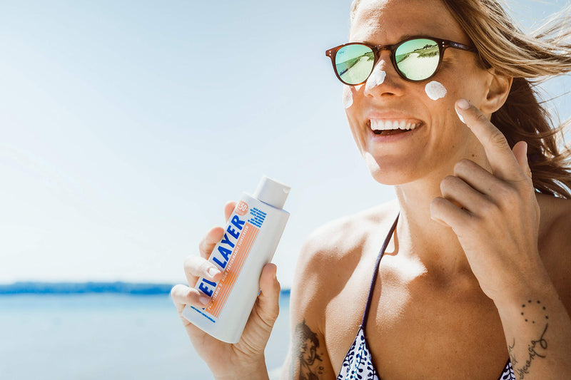 NEW LAYER Sunscreen | SPF 30 | Pro Vitamin D | Fast absorbing | Long lasting | Free of microplastic | Reef-friendly | Free of oxybenzone & octocrylene | Water resistant (200ml) - NewNest Australia