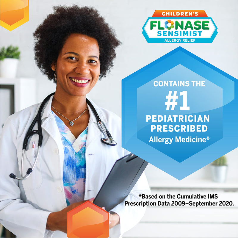 Flonase Sensimist Allergy Relief Nasal Spray for Children, 24 Hour Non Drowsy Allergy Medicine - 60 Gentle Sprays - NewNest Australia