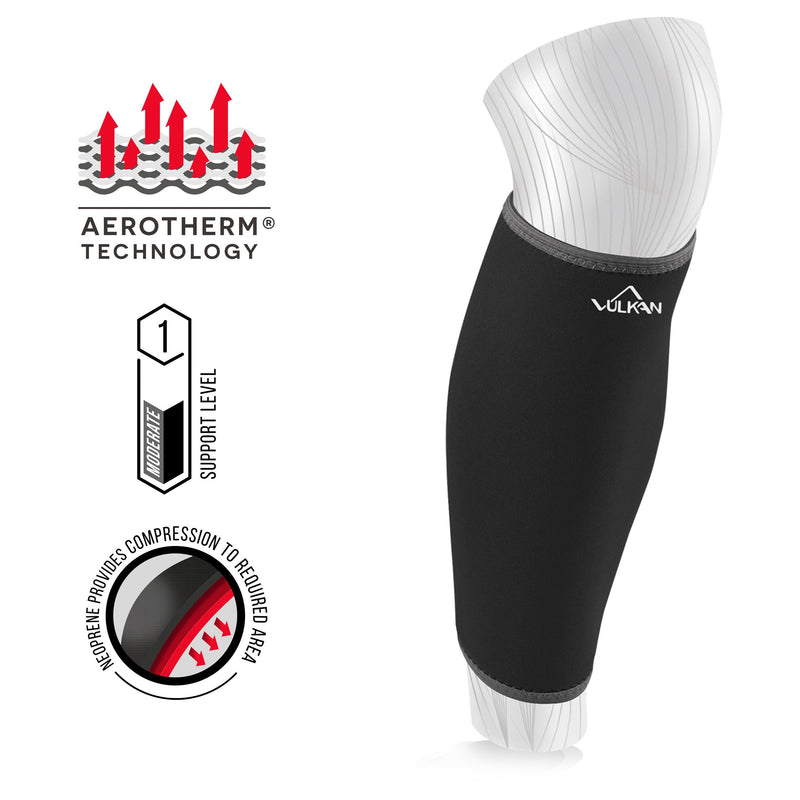 Vulkan Classic Calf/Shin Support, X-Large, 42 To 46 Cm, Breathable Lower Leg Support For Stability And Support While Running Or Walking, Sports Press Sleeve For Fitness Training And Working Out - NewNest Australia