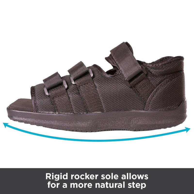 BraceAbility Post-op Shoe for Broken Foot or Toe | Medical/Surgical Walking Boot Cast, Stress Fracture Brace & Orthopedic Sandal with Hard Sole (Small - Female) Small (Pack of 1) - NewNest Australia