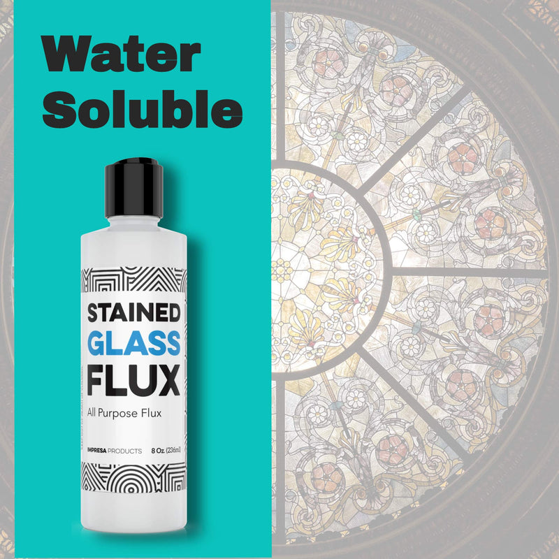 8oz Liquid Zinc Flux for Stained Glass, Soldering Work, Glass Repair and more - Easy Clean Up - Made in USA - NewNest Australia