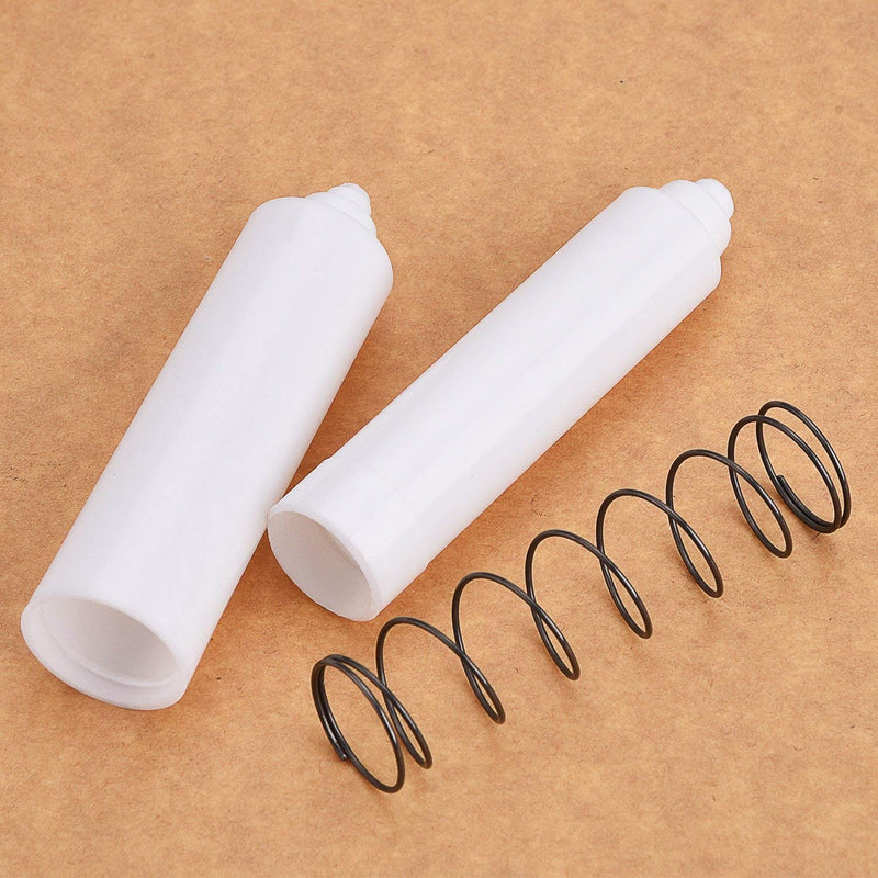 Shappy Toilet Paper Holder Roller White Replacement Plastic Spring Loaded（2 Pack） - NewNest Australia