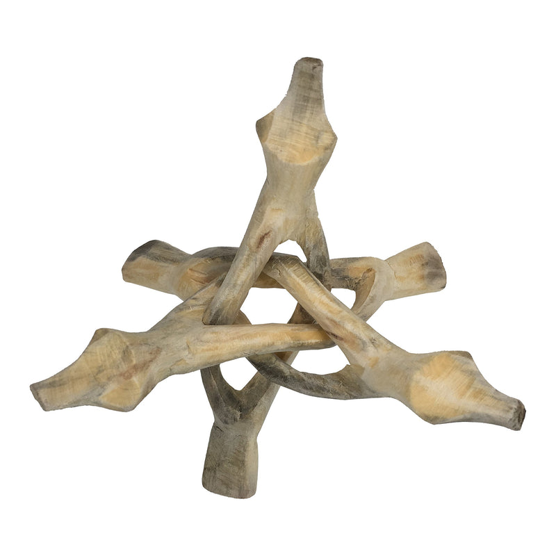 NewNest Australia - Alternative Imagination Wooden Tripod Stand, Perfect for Abalone Shells, Crystal Balls and More. 6” Natural Stand 6 Inches 