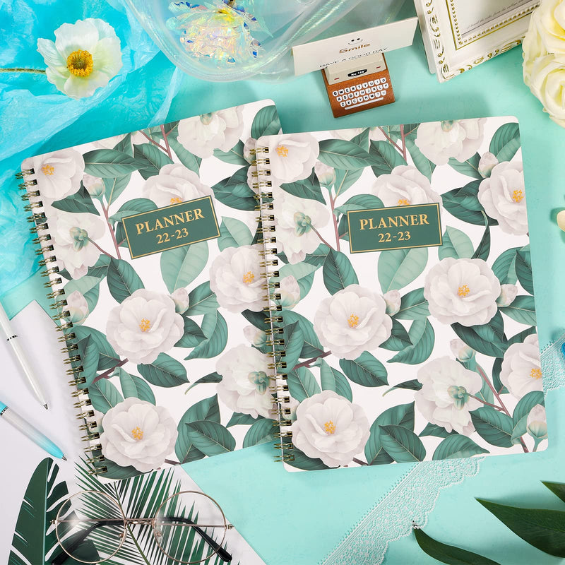 2022-2023 Planner - Academic Planner 2022-2023 from July 2022 - June 2023, 8" x 10", Weekly & Monthly Planner with Thick Paper + Twin-Wire Binding + Printed Tabs - Green - NewNest Australia