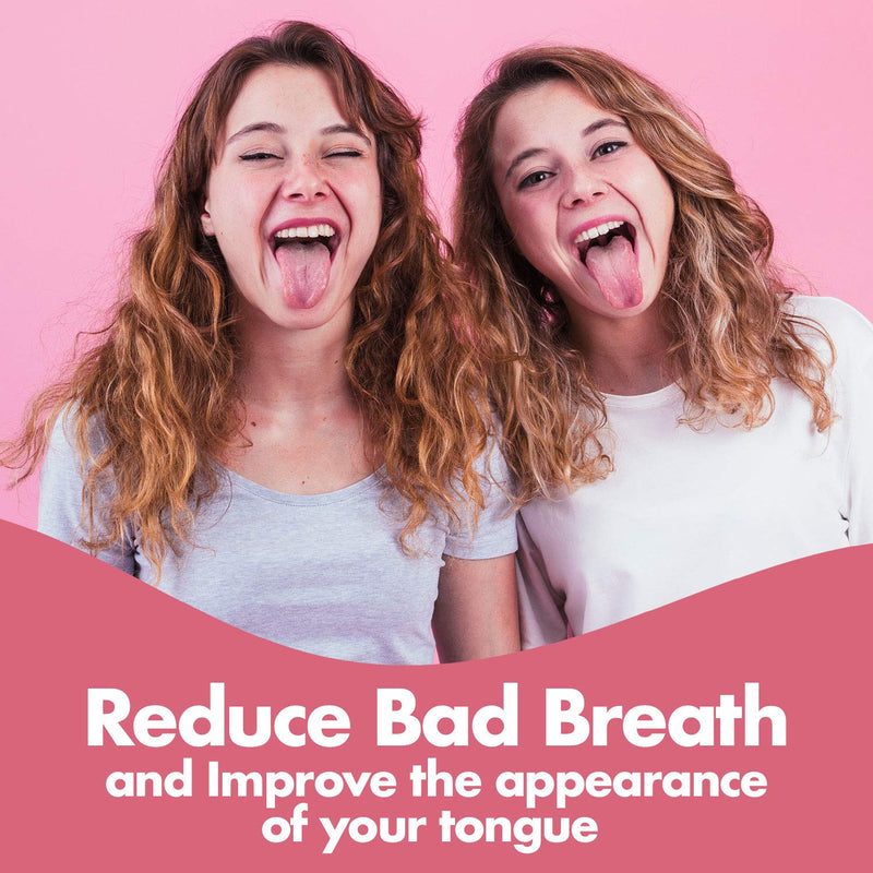 Tongue Scraper - Stainless Steel Tongue Cleaner Brush for Help Getting Rid of Bad Breath and Bacteria | Food Scraper to Keep Your Mouth & Teeth Healthy and Clean - Essential Dental Hygiene Kit - NewNest Australia