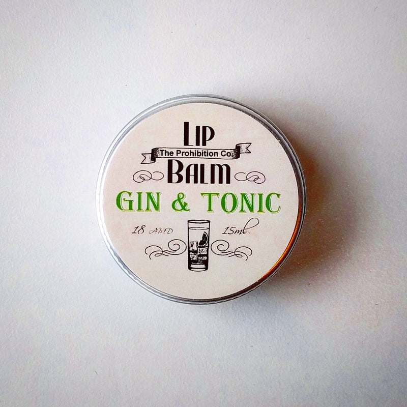 Gin & Tonic Lip Balm by The Prohibition Co. 15ml Tin - NewNest Australia