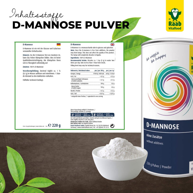 Raab Vitalfood D-Manose 220g - NewNest Australia