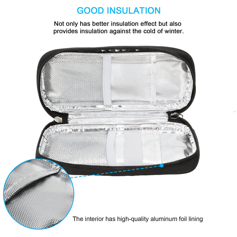 YOUSHARES Insulin Cooler Travel Case Diabetic Insulated Organizer Portable Cooling Bag for Insulin Pen and Medication Diabetic Supplies with 2 TSA Approved Ice Pack (Flower) A flower - NewNest Australia