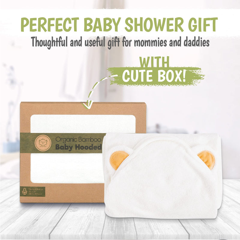 Baby Hooded Towel - Bamboo Baby Towel by KeaBabies - Organic Bamboo Towel - Infant Towels - Large Bamboo Hooded Towel - Baby Bath Towel with Hood for Girls, Babies, Newborn Boys, Toddler (Bear) Bear - NewNest Australia