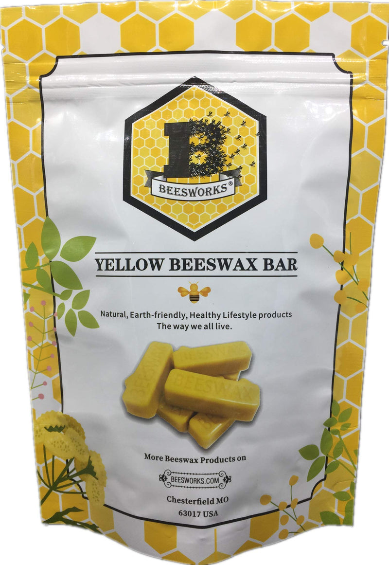 Beesworks® (6) 1oz Yellow Beeswax Bars - Package of (6) 1oz Bars (6oz) - Cosmetic Grade 1 - NewNest Australia