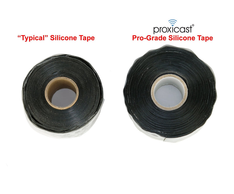 Proxicast Pro-Grade Extra Strong 30mil Weatherproof Self-Fusing Silicone Rubber Sealing Tape for Outdoor Antenna Coax & Electrical Cables, Hose/Pipe Leaks & Emergency Repairs (1.5" x 15' roll) - Red 1 - NewNest Australia