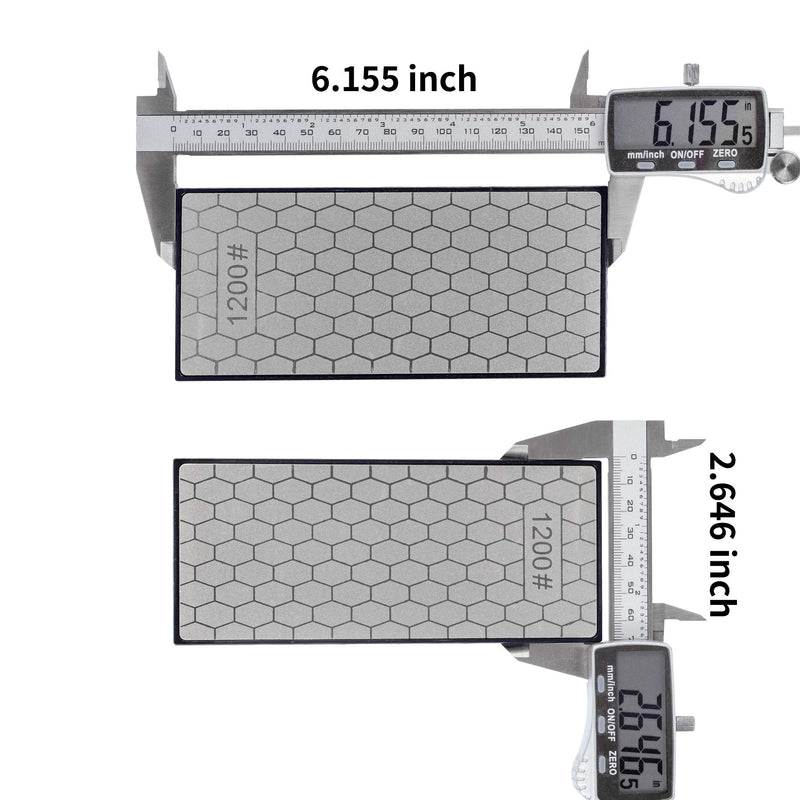 Knife Sharpening Stone Diamond Plate, CWOVRS Double-Sided Diamond Sharpening Stone Knife Tool Sharpener Fine/Coarse with Anti-slip Base (600#/1200#) - NewNest Australia