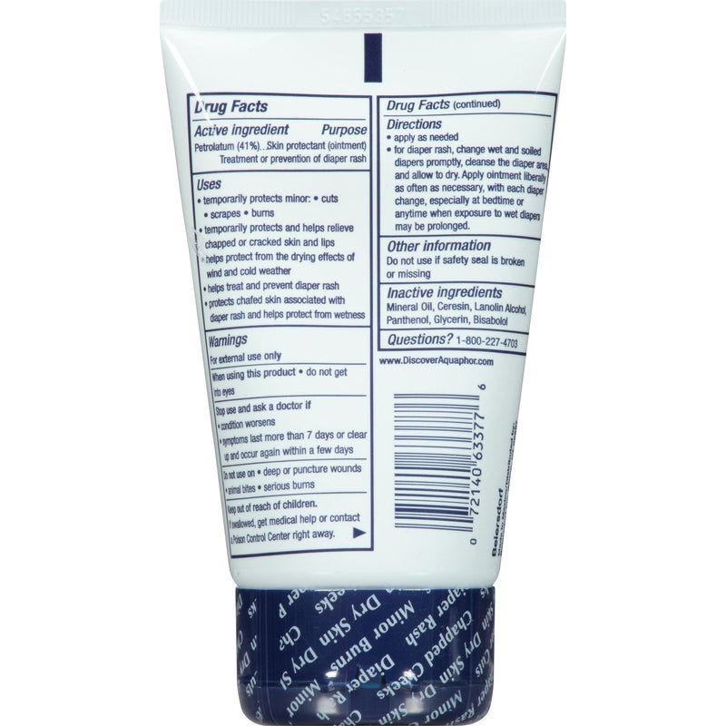 Aquaphor Baby Healing Ointment - Advanced Therapy for Chapped Cheeks and Diaper Rash - 3 oz. Tube (Pack of 3) 3 Ounce (Pack of 3) - NewNest Australia