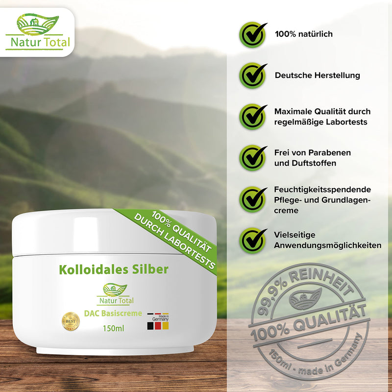 Colloidal Silver Cream - 150 ml - a natural silver cream - silver base cream - introductory price - NewNest Australia