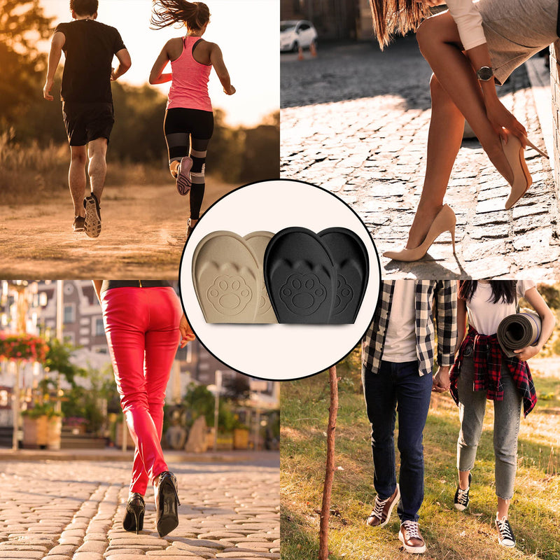 SULPO 2 pairs of bunion pads for shoes that are too big - Fits in almost every shoe - Pads against foot pain made of EVA foam - Sponge heel pads, toe grips liner, toe filler 35-40 black - NewNest Australia