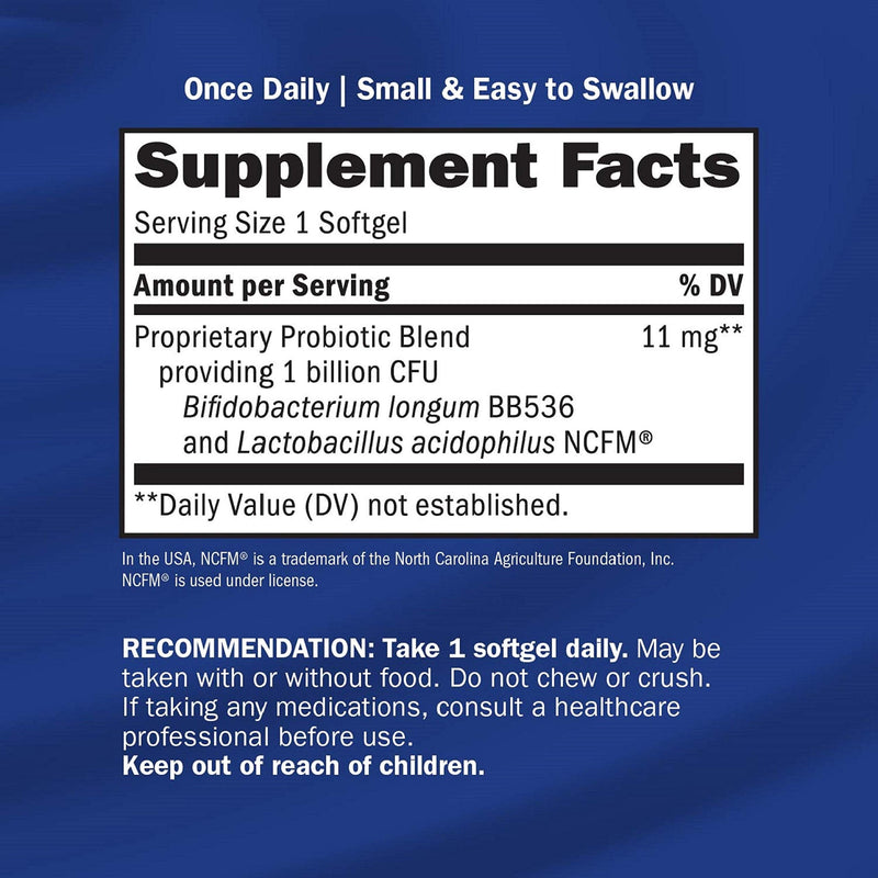 Probiotic Pearls Acidophilus Once Daily Probiotic Supplement, 1 Billion Live Cultures, Survives Stomach Acid, No Refrigeration, 90 Softgels (Packaging May Vary) 90 Count - NewNest Australia
