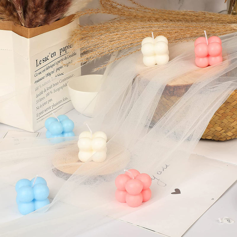 Konrisa 3D Bubble Candle Molds, 15 Cavity Cube Silicone Molds for Candles Making Soy Wax, Bubble Cake Molds for Baking Chocolate Dessert Cheesecake Mousse Cake Jelly Pudding 15-cavity - NewNest Australia
