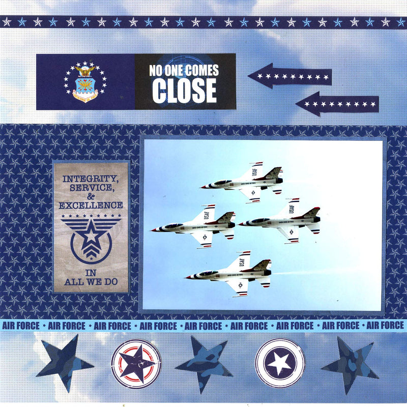 Reminisce Air Force Scrapbook Collection Kit, Multi Color Palette - NewNest Australia