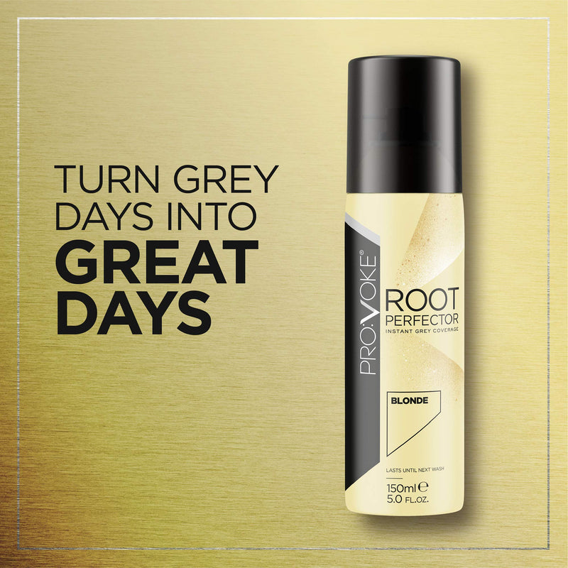 PROVOKE Root Perfector Instant Root Touch Up Spray 150ml, Blonde Hair, Instantly Covers Up Grey Regrowth, Non-Sticky Formula, Double The Standard Size 150 ml (Pack of 1) - NewNest Australia