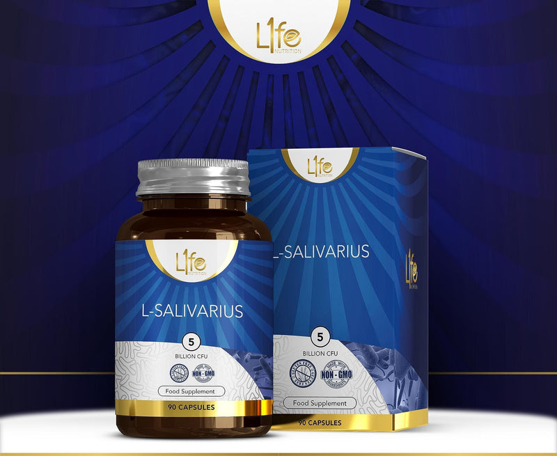 Ln Lactobacillus Salivarius | 90 Lactobacillus Salivarius Probiotic Capsules - 5 Billion Kbu L Salivarius Per Capsule | Probiotics | Gmo-Free, Gluten And Allergen Free | Made In Uk - NewNest Australia