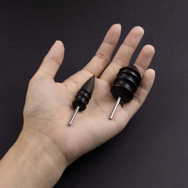 AUEAR, Pack of 2 Leather Burnisher Bits for Rotary Tools PU Leather Burnishing Tips for Clean Edges of Leather Craft Projects - NewNest Australia
