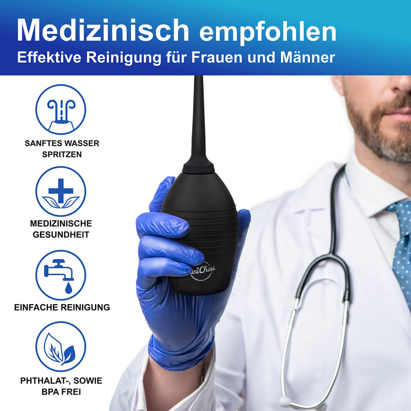 Danichou Enema 290 Ml, Premium Enema For Intestinal Cleaning, Intimate Care Women, Enema Douche For Intercourse & Irrigator Intestinal Cleansing With High-Quality & Comfortable Silicone Nozzle, Vaginal Shower - NewNest Australia