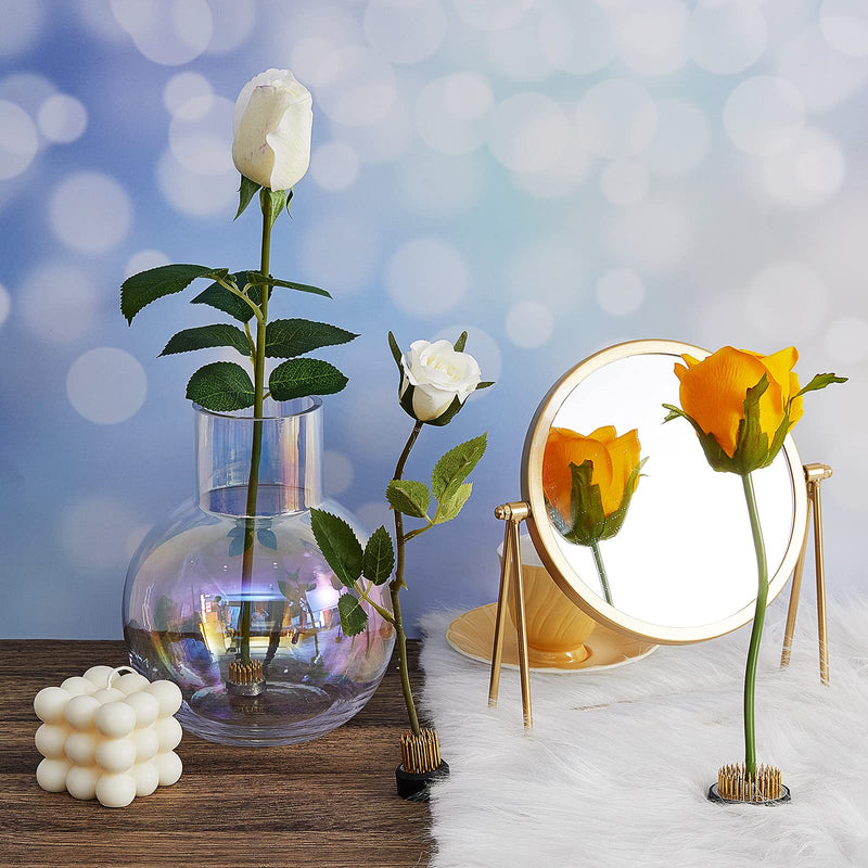 3 Pieces Flower Holder Round Flower Arranger Flower Fixed Tools Japanese Flower Holder Floral Arrangement Pin Holder for Flower Arrangement, Plant Fixation (Gold, 0.91 Inch, 1.02 Inch, 1.3 Inch) - NewNest Australia