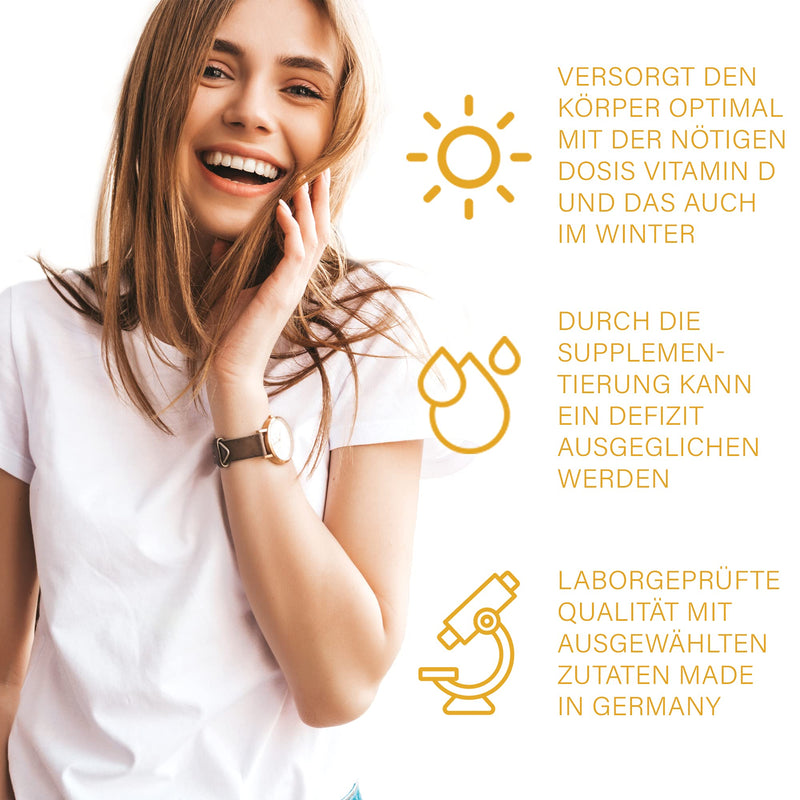 Vitamin D3 + K2 drops highly dosed & laboratory tested - 525 daily portions in MCT oil - K2 from MK7 99.7% ALL TRANS optimal bioavailability - NewNest Australia