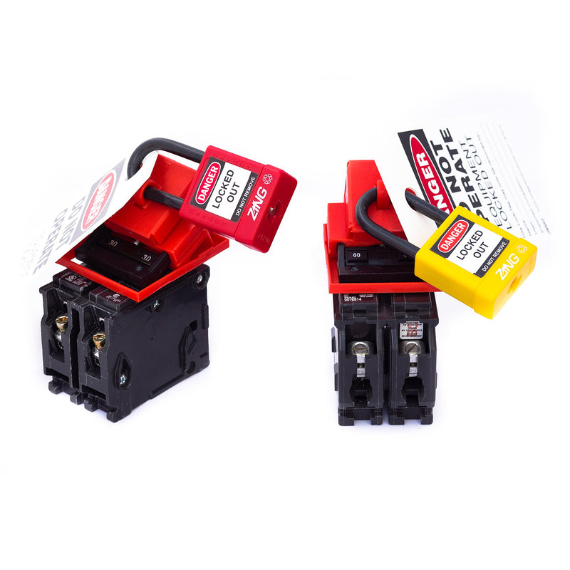 Lockout Safety Supply 7257 480/600V Clamp-On Breaker Lockout-Cleat, Red - NewNest Australia