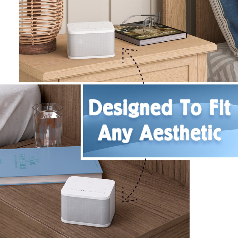 White Noise Sound Machine for Adults, Kids, or Sleeping Baby with 6 Sounds | White Noise Machine for Office Privacy | Portable Sound Machine | Kids Sleep Machine | AC Adapter Included - NewNest Australia