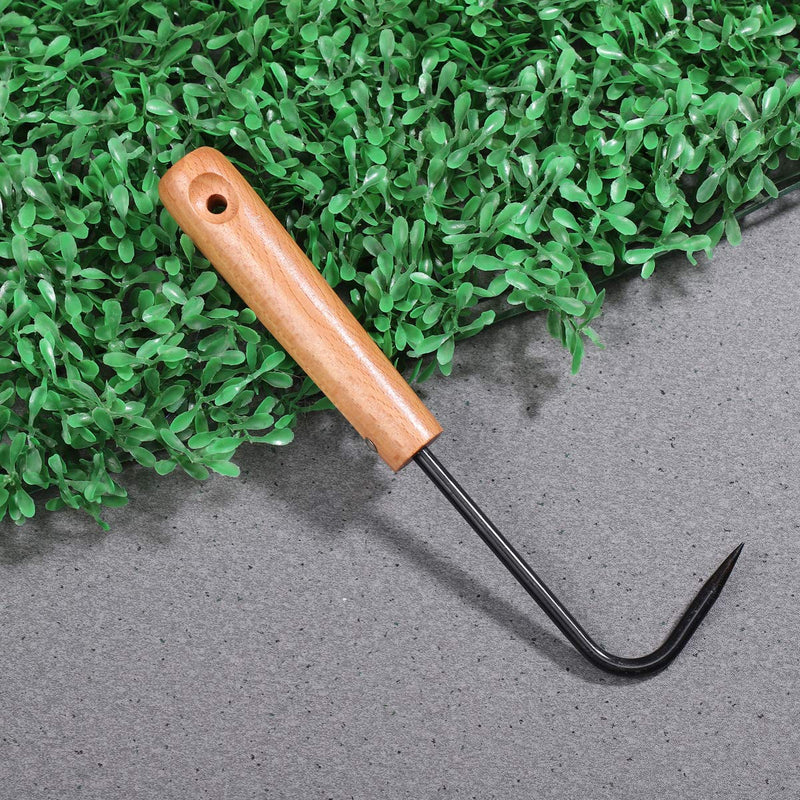 Yarnow Handle Weeder Garden Weeding Tool for Home Outdoor Garden Digging Cultivator Weed Remover Tool Gardening Gift Single-Claw Hook (Black) - NewNest Australia