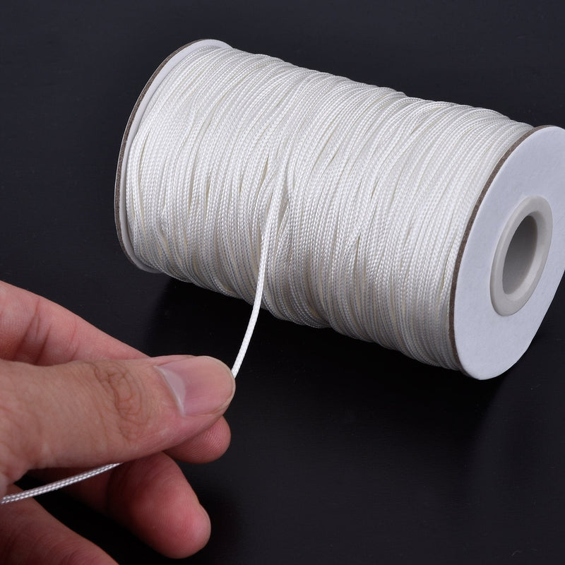 Outus 109 Yards/ Roll Blind Replacement String White Braided Lift Shade Cord for Aluminum Blind Shade, Gardening Plant and Crafts (1.4 mm) - NewNest Australia