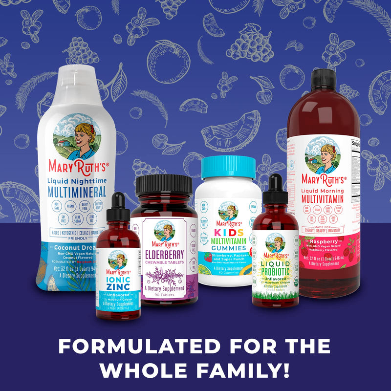 Immunity Gummies 5-in-1 by MaryRuth's (Raspberry Lemonade) | Powerful Blend of Zinc, Elderberry, Vitamin C, Vitamin D, and Echinacea for Kids & Adults | Vegan, Non-GMO, Gluten Free | 90ct 1 - NewNest Australia