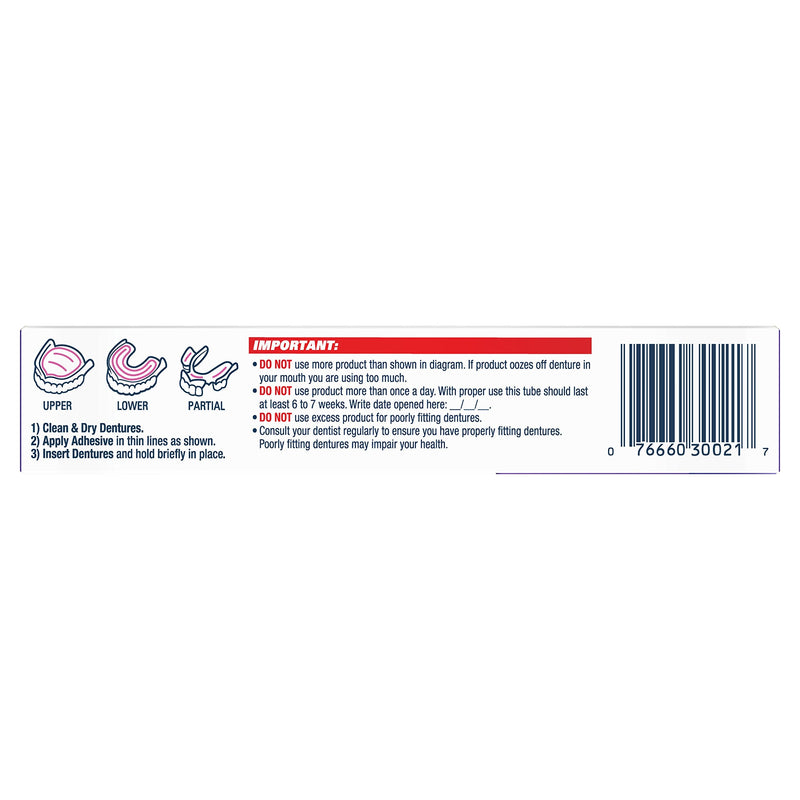 Fixodent Control Denture Adhesive Cream Plus Scope Flavor 2 oz (Pack of 4) - NewNest Australia