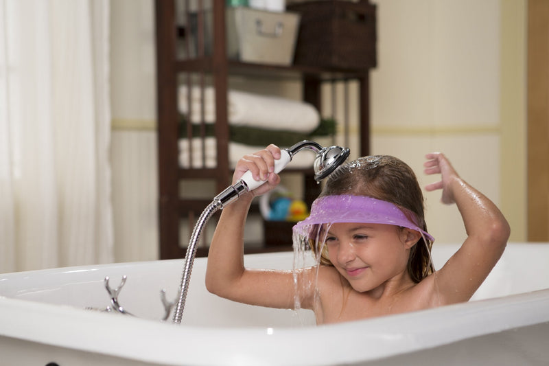 Kair Bath Visor for Babies, Safe Silicone Shower Cap for Kids, Shower Water Guard for Baby Bath and Toddler Bath - Blue - NewNest Australia
