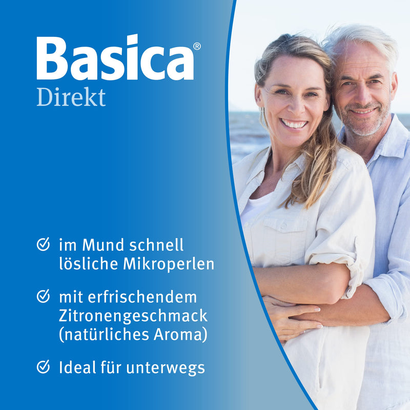 Basica Direkt, basic microbeads for direct consumption without water, for diet, alkaline fasting, vegan, lactose-free, 30 sticks (pack of 1) - NewNest Australia