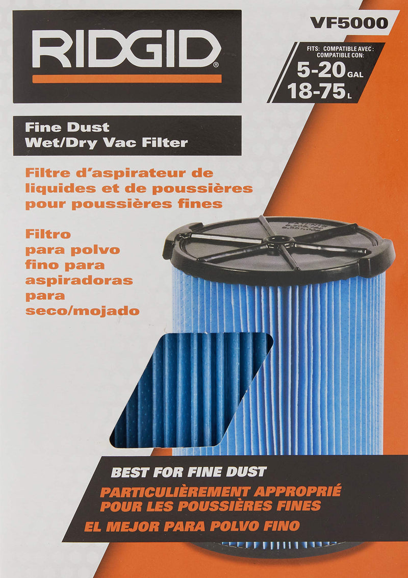 Ridgid VF5000 - 3-Layer Pleated Paper Vacuum Filter - NewNest Australia