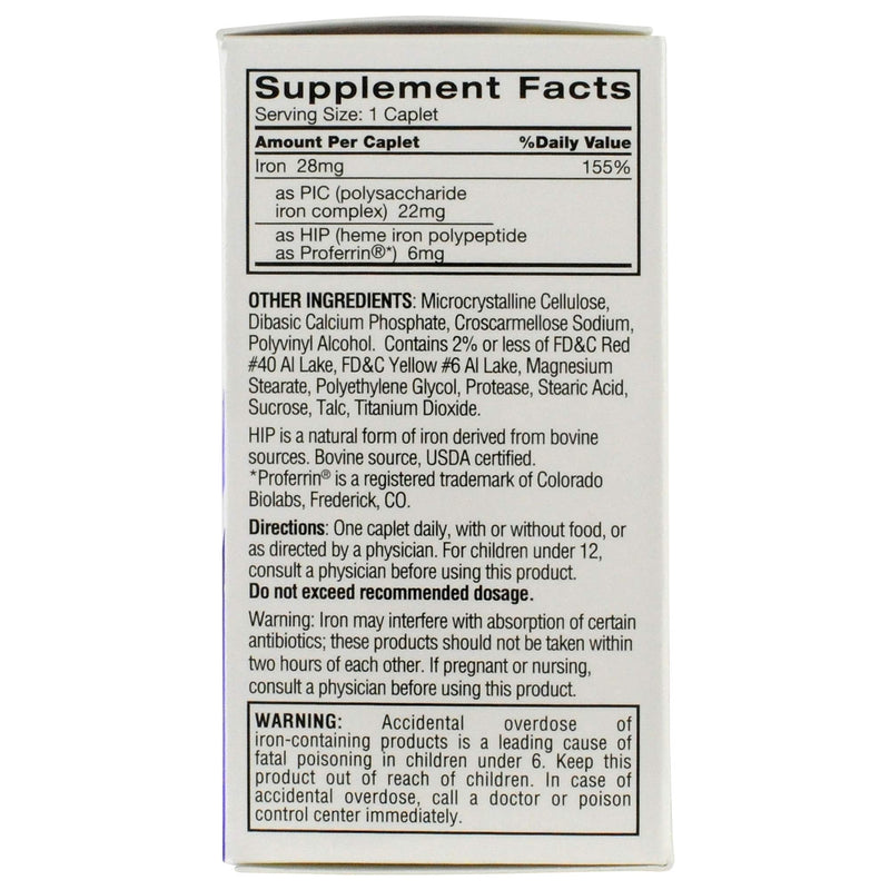 Feosol Complete with Patented Bifera Iron Caplets, 30ct - NewNest Australia