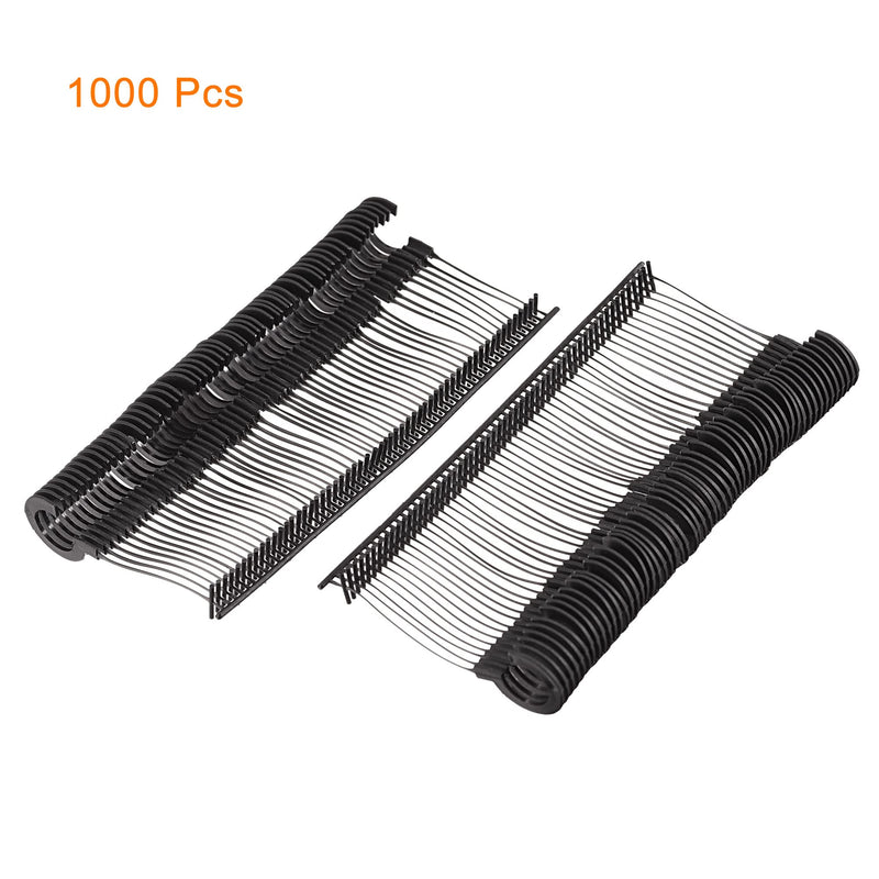 MECCANIXITY J Hook Standard Tagging Fasteners Plastic Regular for Garment Price Tag Label Tagging Barbs Black 0.97 Inch/25mm Pack of 1000 25mm - NewNest Australia