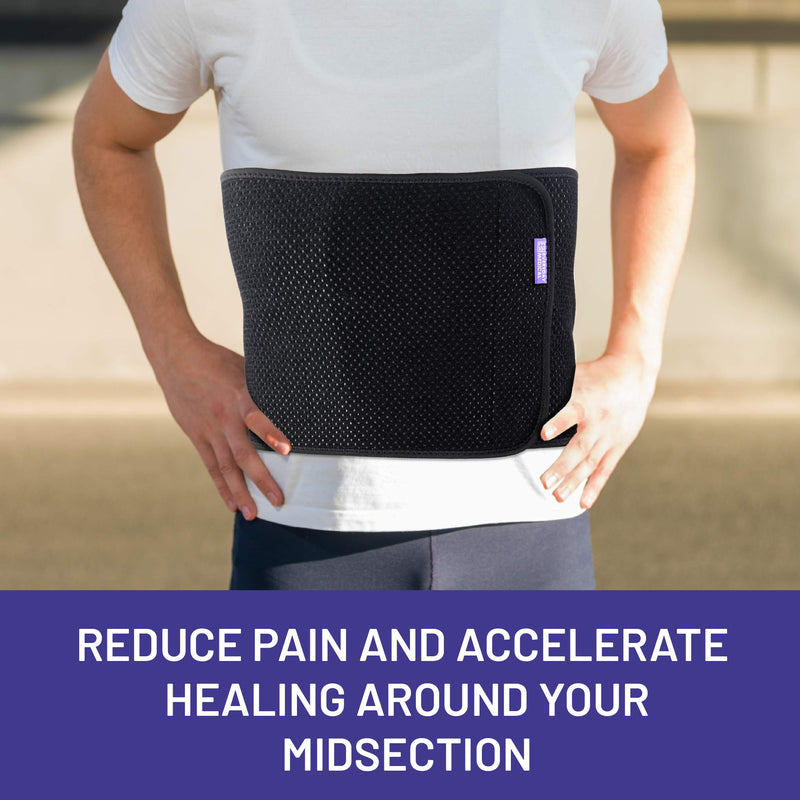 Everyday Medical Abdominal Binder Post Surgery - with Bamboo Charcoal Accelerate Healing and Reduce Swelling After C-Section, Abdomen Surgeries, Tummy Tuck, Bladder & Gastric Bypass Belly Girdle Small/Medium (Pack of 1) - NewNest Australia