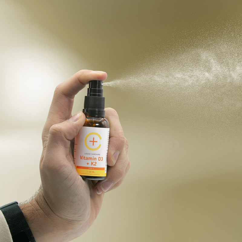 Cerascreen Vital Vitamin D3 + K2 Spray 30ml (all-trans) | 2800 IU per spray | Made in Germany | High dosage & vegan | Fill up the depot with sun vitamin complex | Premium quality - NewNest Australia