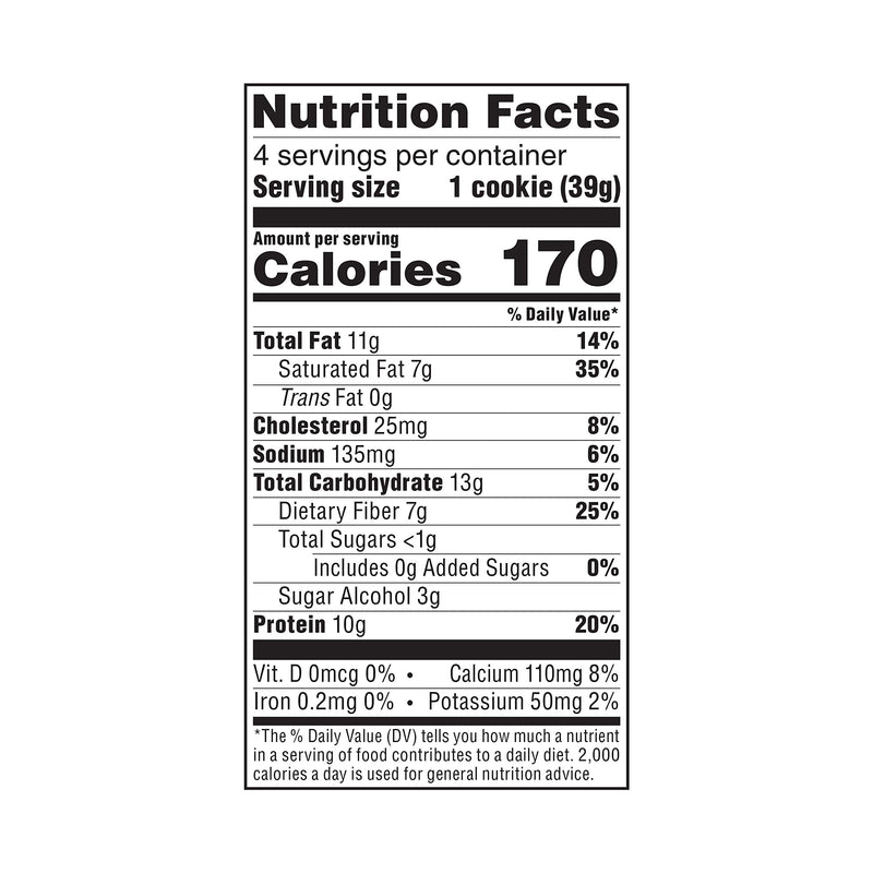Atkins Protein Cookie Chocolate Chip, 4 Count 1.38 Ounce (Pack of 4) - NewNest Australia