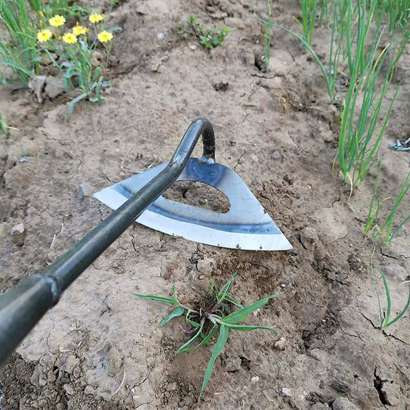 2Pcs Gardening Hand Tools Hoe, Durable All-Steel Hardened Hollow Hoe, Sharp Garden Edger Weeder,Hoe Garden Tool Hand Shovel Weed Puller Accessories for Backyard Weeding, Loosening, Farm Planting 2 pack - NewNest Australia