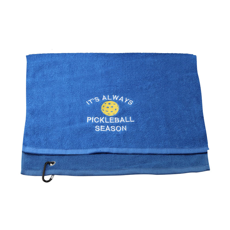 Pickleball Towel It's Always Pickleball Season Embroidered Sports Teem Hand Towel Gift for Pickleball Player (Pickleball Season Towel) - NewNest Australia