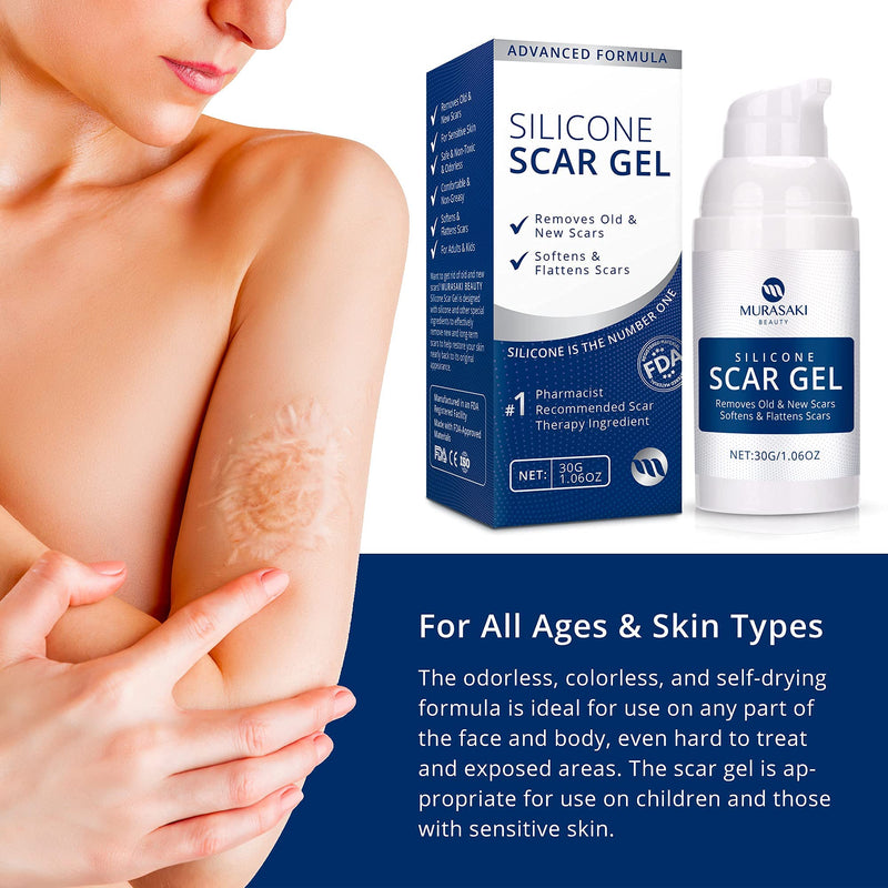 Scar Gel silicone scar gel from C-Section, Stretch Marks, Acne, Surgery, Effective for both Old and New Scars - NewNest Australia