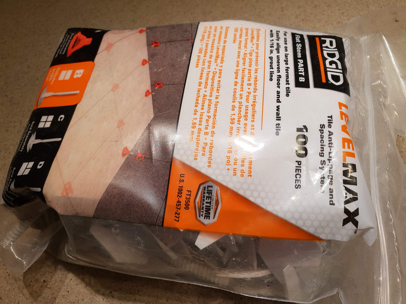 Ridgid LevelMax tile anti-lippage and spacing system 100 - NewNest Australia