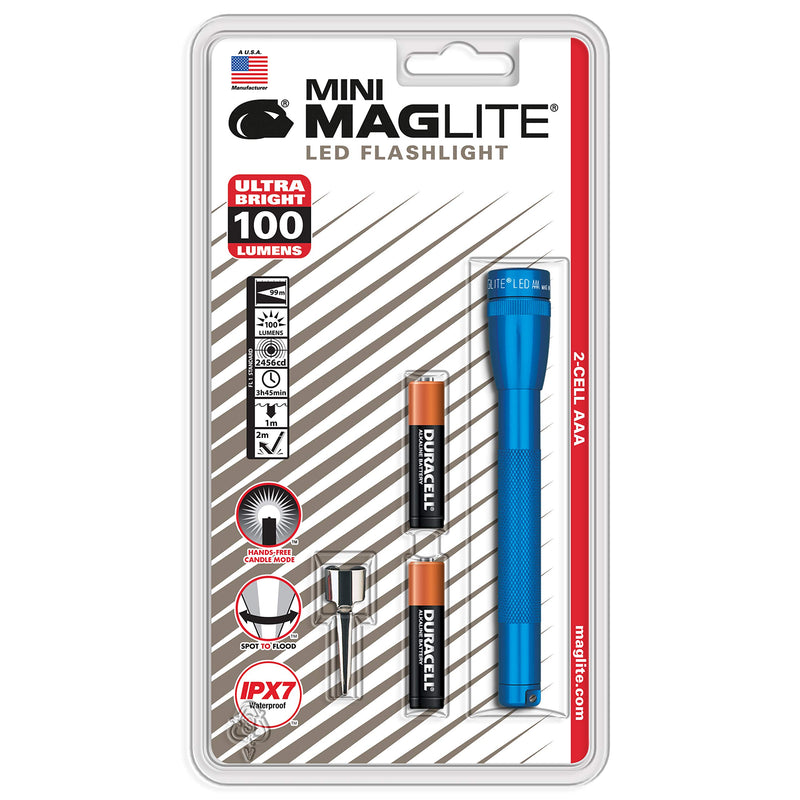 Maglite Mini LED 2-Cell AAA Flashlight Blue - NewNest Australia